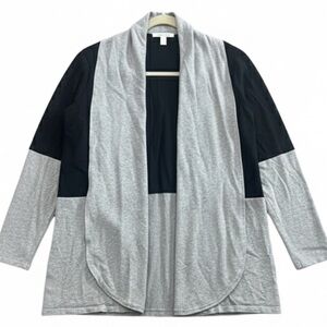Cyrus block color cardigan